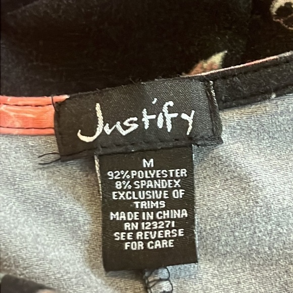 Justify | Floral A Line Mini Dress | Size Medium - Picture 5 of 8